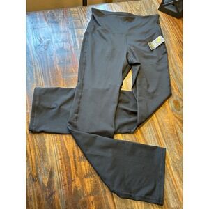 Old Navy Active Go-Dry Compression Pants Women's Large Black High Rise Boot Cut